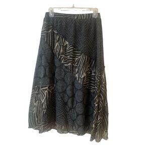 Jack & Ginger Vintage multi patchwork skirt Medium